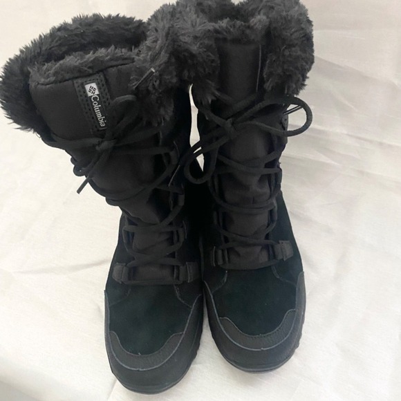 COLUMBIA Ice Maiden ll Womens Waterproof Winter Boots Black/Gray 8.5 - Picture 16 of 16